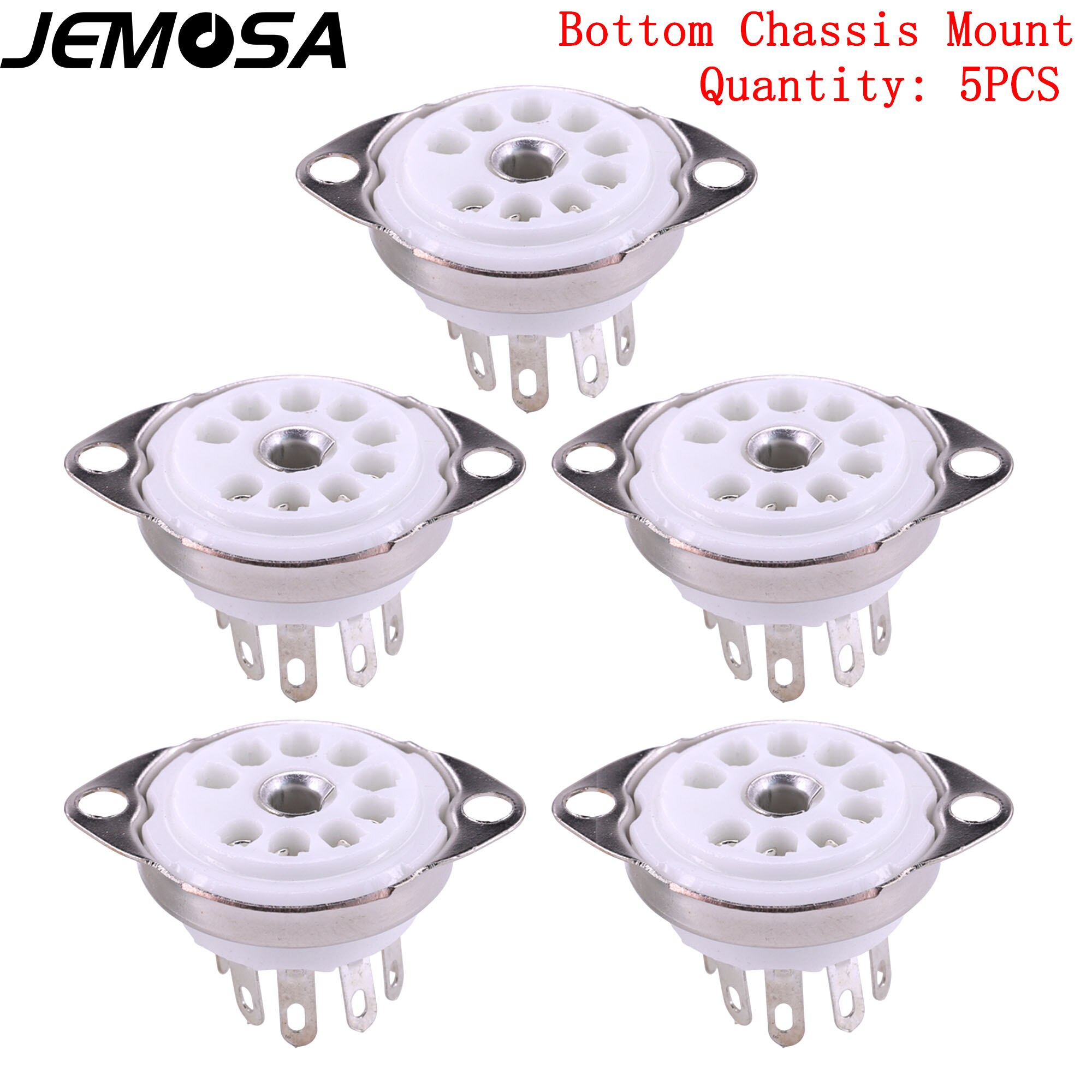 9pin Ceramic tube sockets GZC9-C B9A Valve Tube Base for 12AX7 ECC83 6922 ECC88 EL84 ECC82 12AU7 Vaccum Tube Amplifier Hifi: black