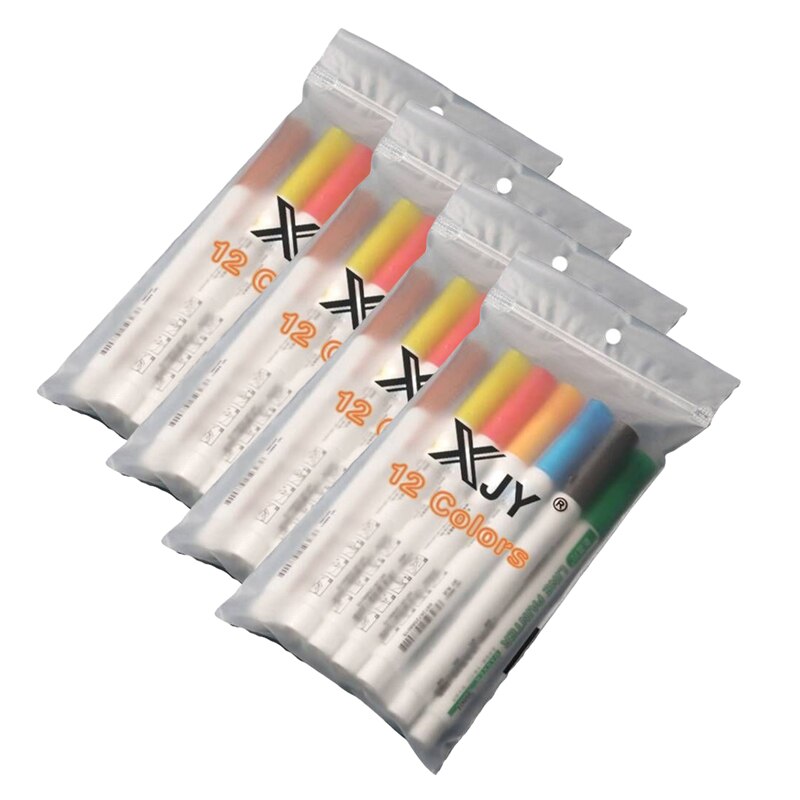 Double Line Outline Pens, 12 Colors Self-Outline Metallic Markers Glitter Writing Drawing Pens for DIY Art Crafts,: 4 set 12 colors D