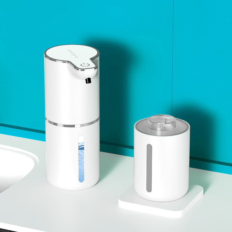 Automatisk berøringsfri sæbedispenser med usb-genopladelig funktion og justerbar skumudgang. hygiejnisk håndfri sæbedispenser.