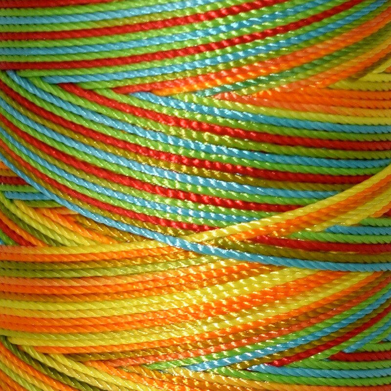 4 Stks/partij Kleurrijke Draad Polyester Diy Armband Ketting Draad Kwastje Lijn Gevlochten Naaigaren