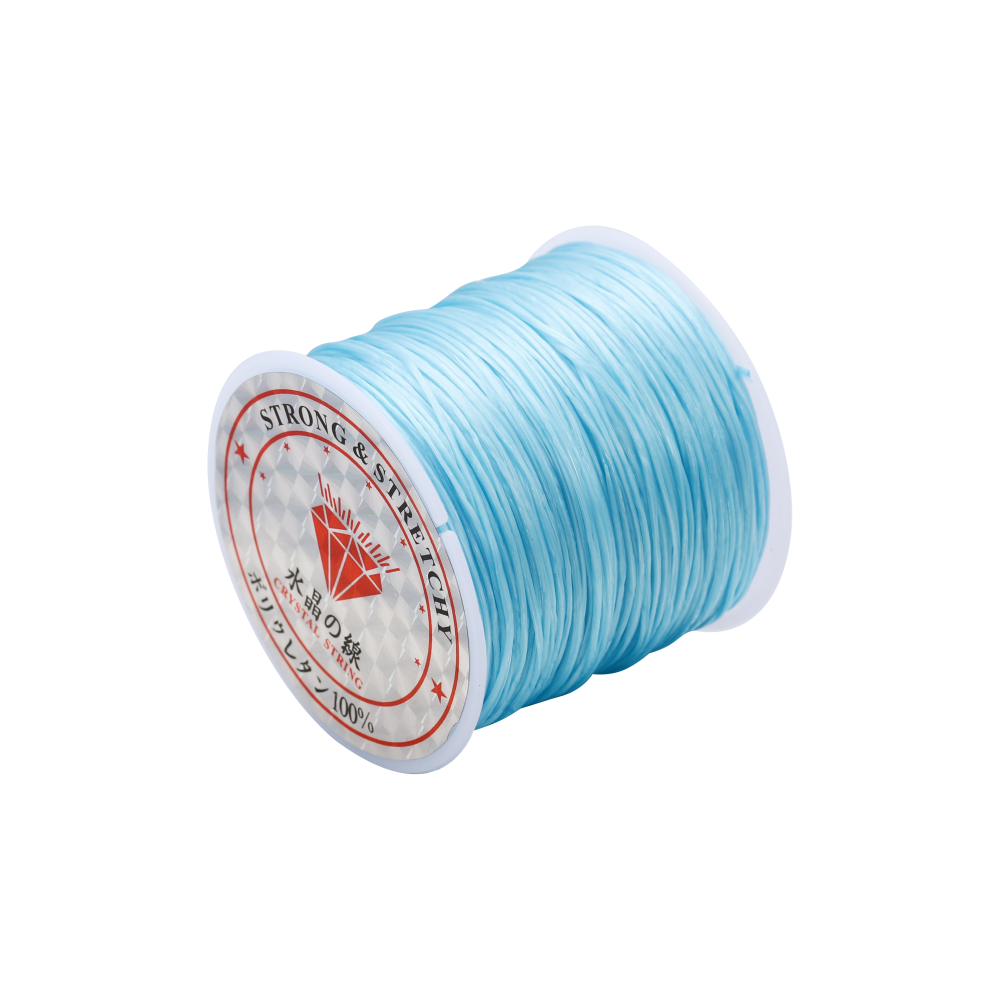 40Meters/roll Black White Stretch Elastic Cord For Bracelet Necklace Nylon Beading Cord String Thread Diy Jewelry Making Supplie: SKY BLUE