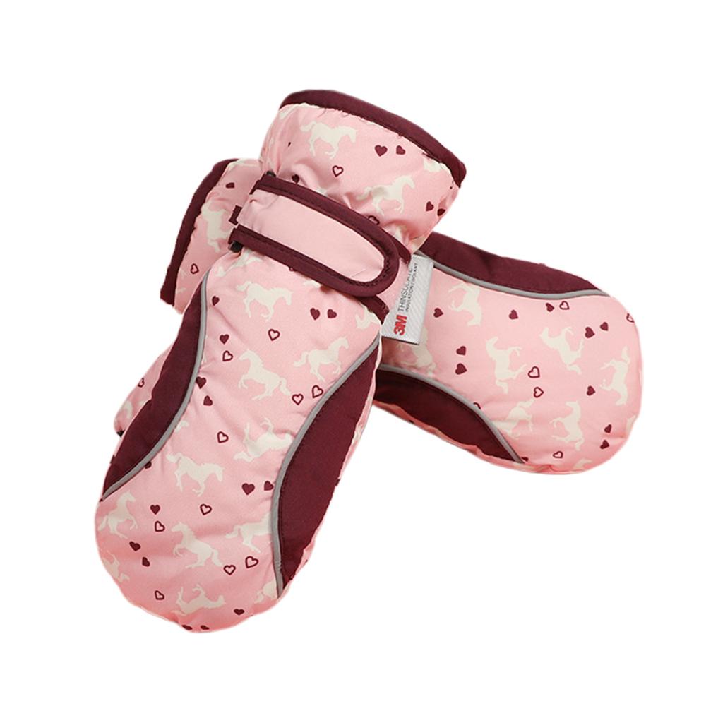 Schattige kinderen warme skihandschoenen jongens meisjes winter outdoor waterdichte antislip wanten
