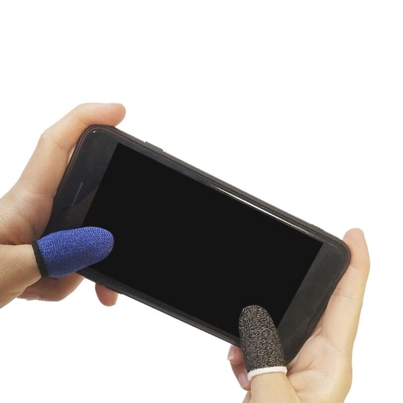 Carbon Fiber Finger Sleeves - Atmungsaktive Gaming Handschuhe für Handy/Tablet - Rutschfester Touchscreen