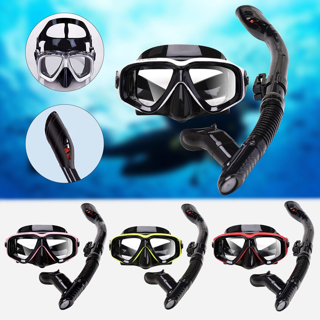 Snorkel Set Snorkeling Equipment Silicone Diving Snorkeling Glasses Set Unisex Underwater Safe and waterproof Swimming