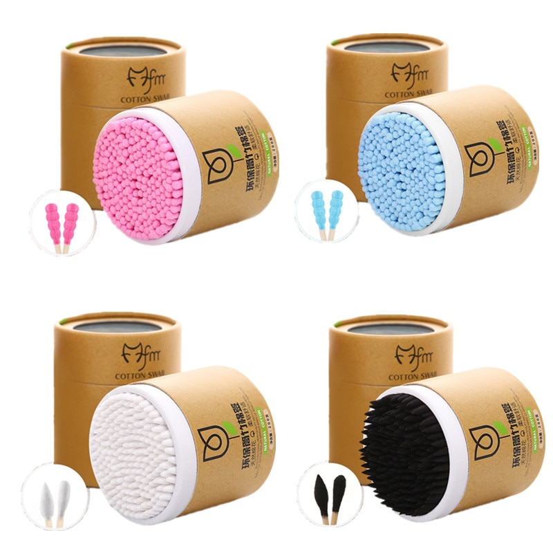 200 pièces/boîte bambou coton-tige bois bâtons doux coton-tige nettoyage des oreilles Tampons microbrosse Cotonete pampons santé beauté