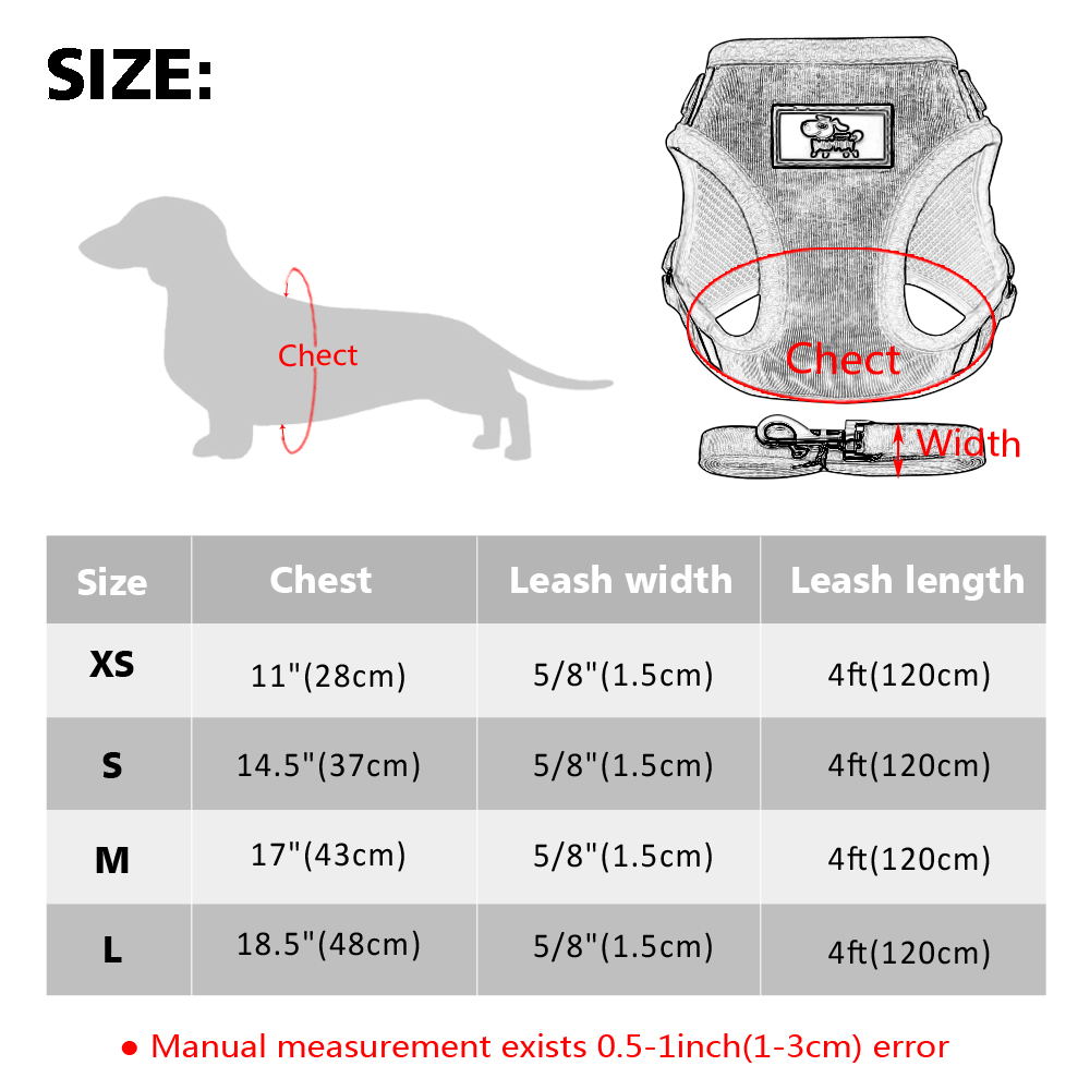 Myk liten hundesele valp katt mesh sele og båndsett justerbar til små mellomstore hunder chihuahua yorkshire bamse rosa xs-l