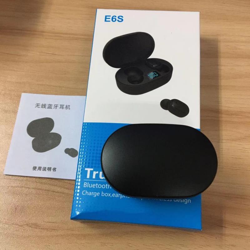 E6S Tws Draadloze Oortelefoon Bluetooth 5.0 Busiess Oortelefoon Sport Oordopjes Headset Met Microfoon Voor Slimme Horloge Telefoons Heet Verkoop
