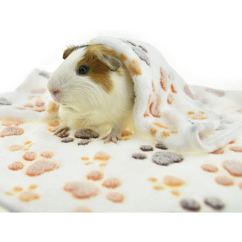 Marsvinetæppe lille dyr blød varm seng sovemåtte kæledyrs fleecepude flannel til hamsterfritter chinchillaer pindsvin