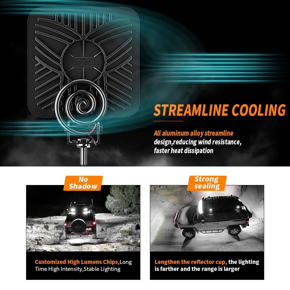 Auto werklamp led bar led 12 volt led offroad verlichting voor 4 x 4 atv auto vrachtwagens tractor 24v mistlampen offroad accessoires
