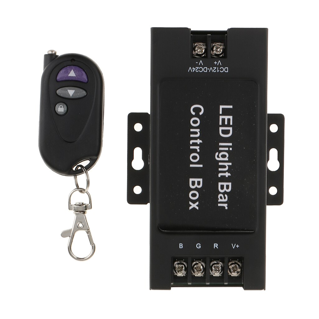 Universal 12V-24V LED Light Bar Battery Box Remote Flash Strobe Controller 7 Flashing Modes