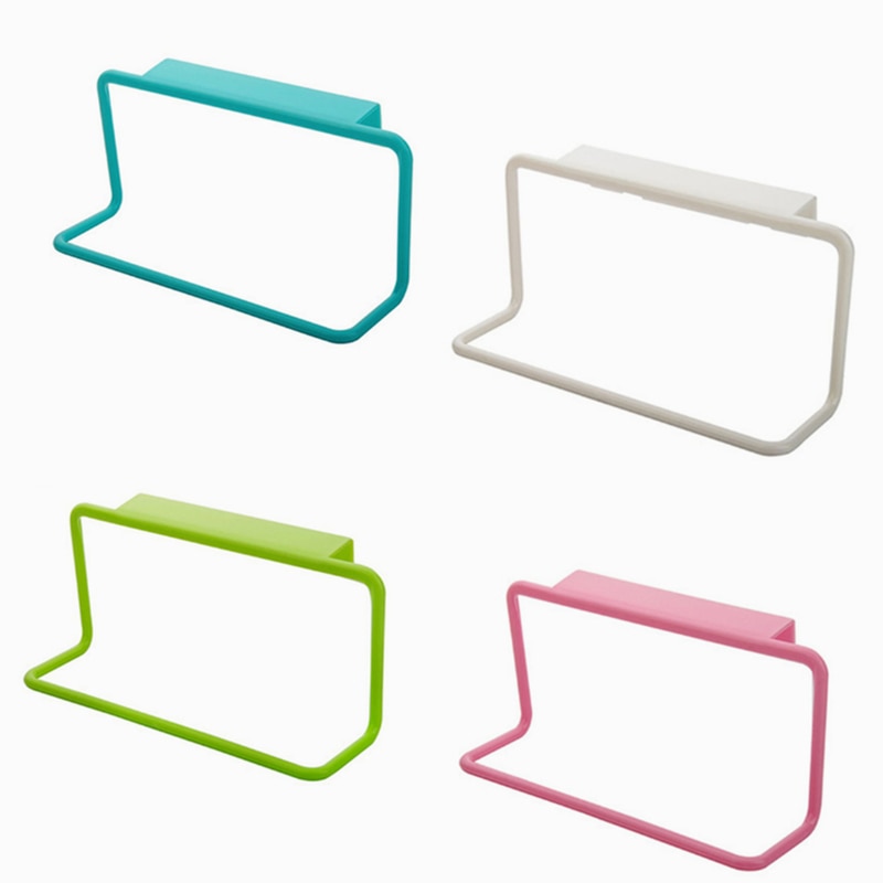 Plastic Non-marking Rag Hanging Towel Rack Holder Organizer Bathroom Kitchen Cabinet Cupboard Hanger Home bathroom storage rack