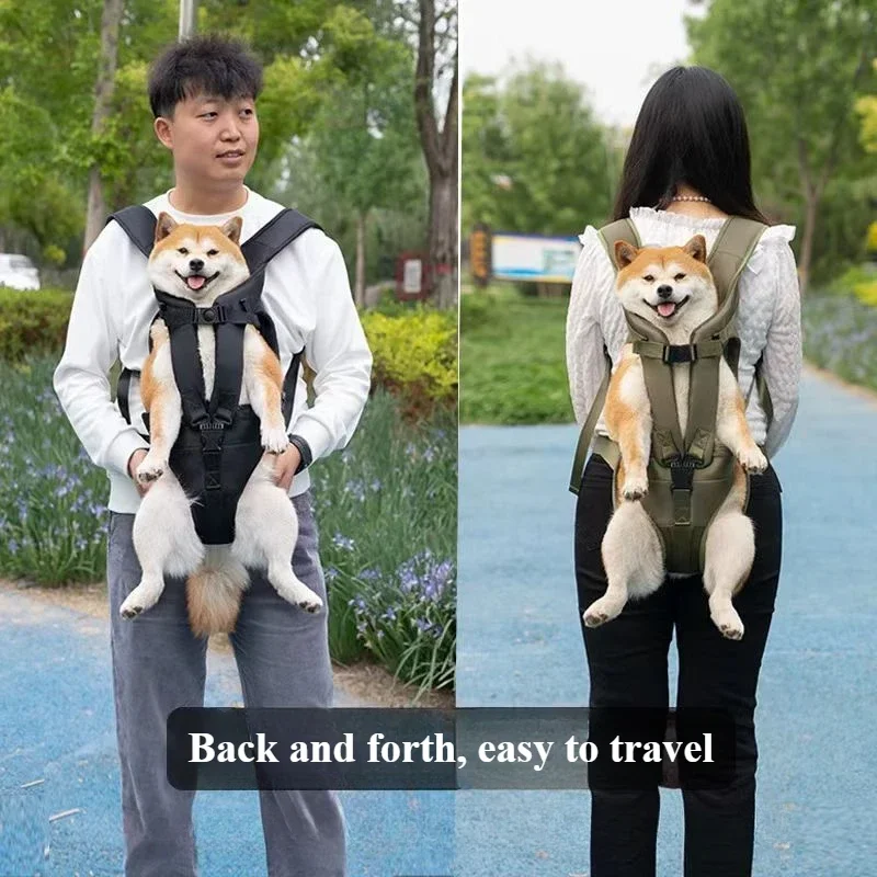 Borsttas voor huisdieren, inwikkelbare rugzak voor grote honden, handig om te dragen bij het uitgaan, nieuw product