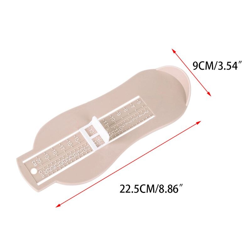 Kind Säuglings Fuß Messen Manometer Schuhe Größe Sauerei Lineal Gerät freundlicher 6-20cm