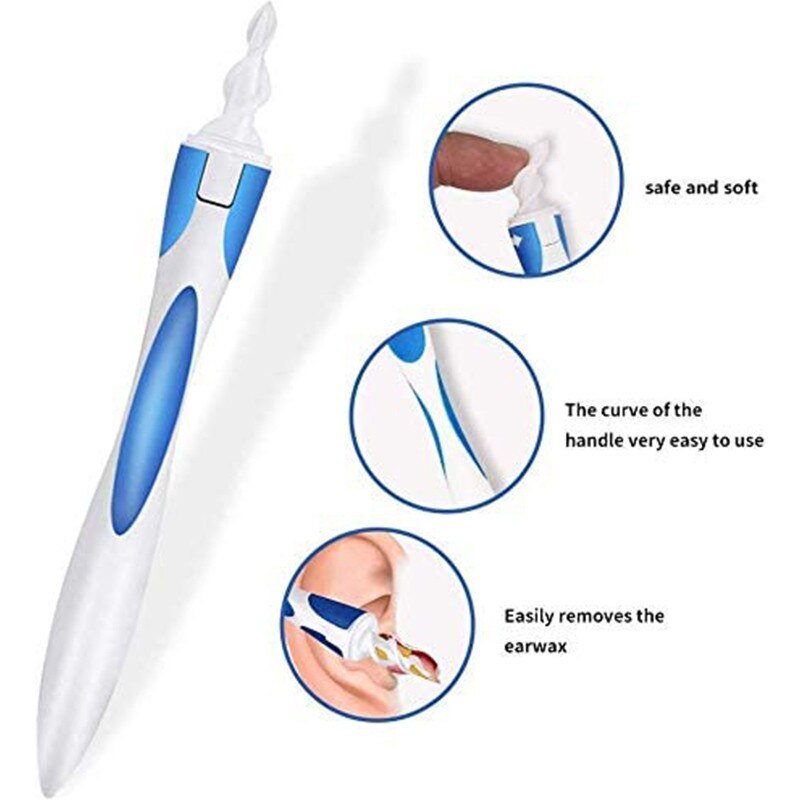 Oorreiniger Ear Wax Removal Tool Zachte Spiraal Oorsmeer Wisser Kit Gezondheid Oordoppen Gehoorapparaat Smart Oor Zorg gereedschap