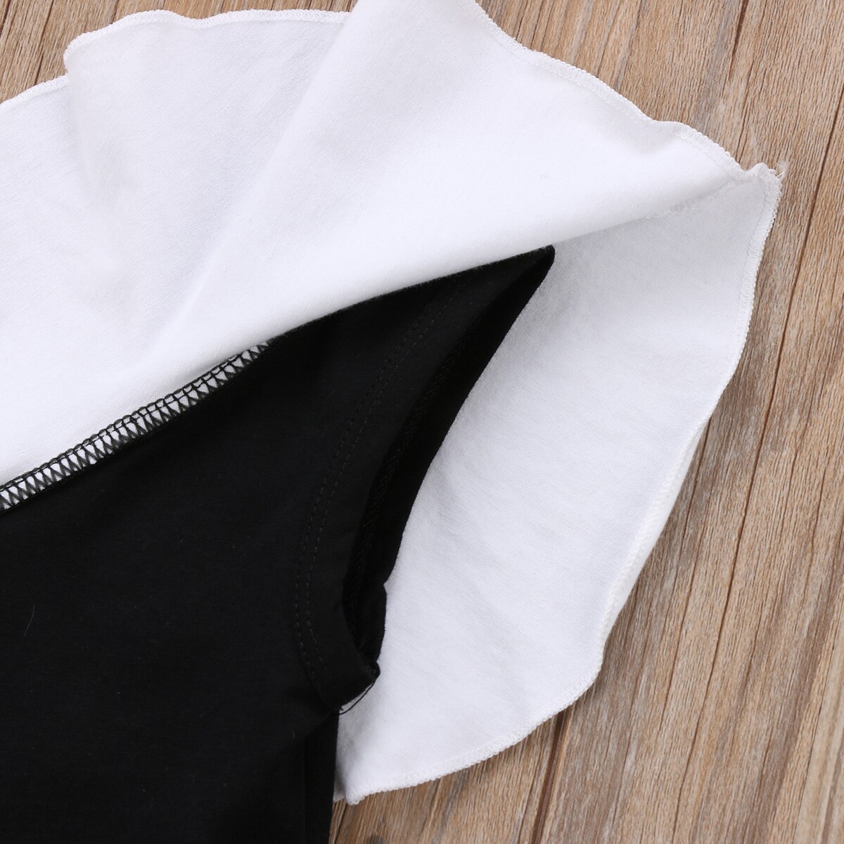 bebé recién nacido bebé chica hombro Body de volante Braga vestido Patchwork ropa 0-18M