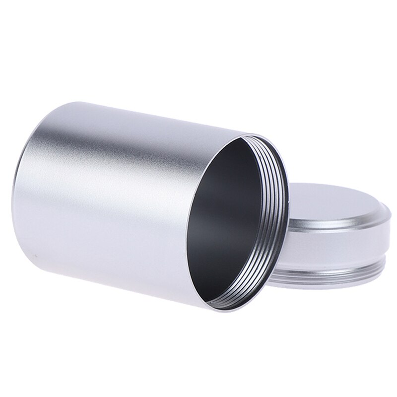 1 st silver lufttät behållare aluminium örtförråd metall förseglad burk teburk förvaringsbehållare