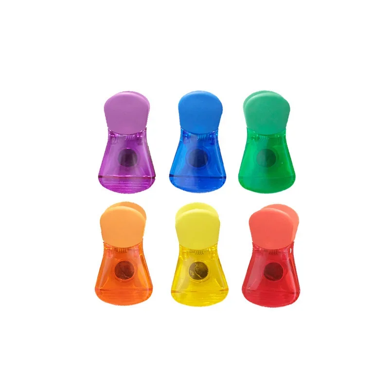 6 Stuks Keuken Magnetische Plastic Zak Clips Ziplock Koelkast Bericht Notities Strip Magneet Sticker Foto Home Afdichting Clip