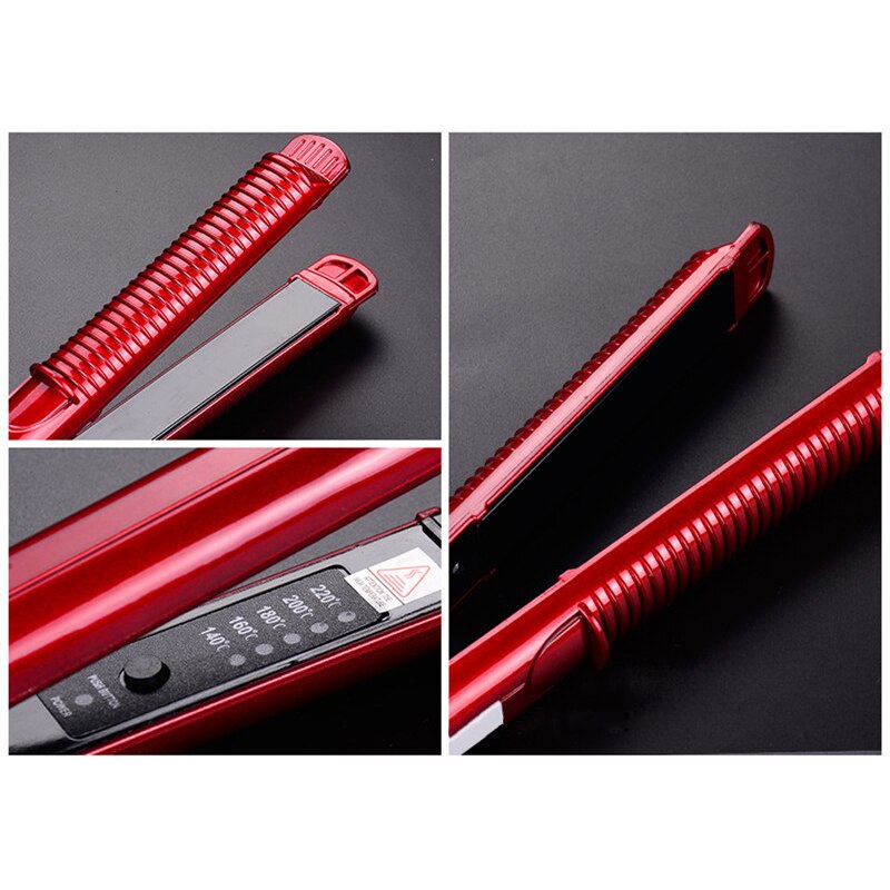 Fast Heating Hair Straightener 2-in1 curling straightening Iron hair roll straight hair hairdressing perm tool