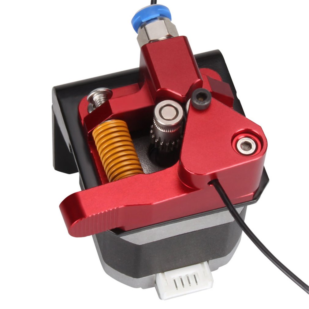 Aluminum Upgrade Dual Gear Mk8 Extruder for Extruder Ender 3 CR10 CR-10S PRO RepRap 1.75mm 3D Parts Drive Feed double pulley