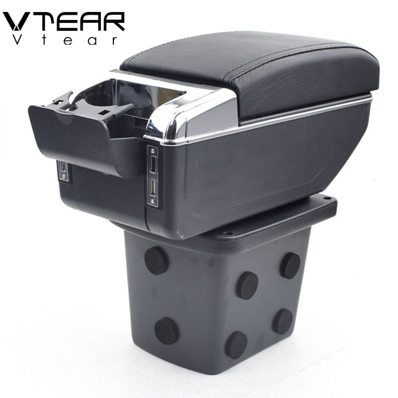 Vtear Für Hyundai I30 Auto armlehne leder Arm Rest usb-schnittstelle lagerung Kasten mitte konsole drehbare ABS zubehör 13
