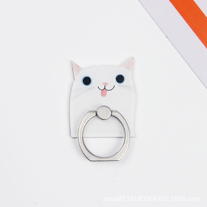 360 degrés dessin animé chat doigt anneau Smartphone support support de téléphone Mobile support pour iPhone Huawei tous téléphone: 2