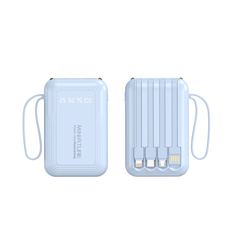 De powerbank van 20000 mah heeft een vieraderige, snellaadfunctie met grote capaciteit en is 20w mini-powerbank voor mobiel gebruik.