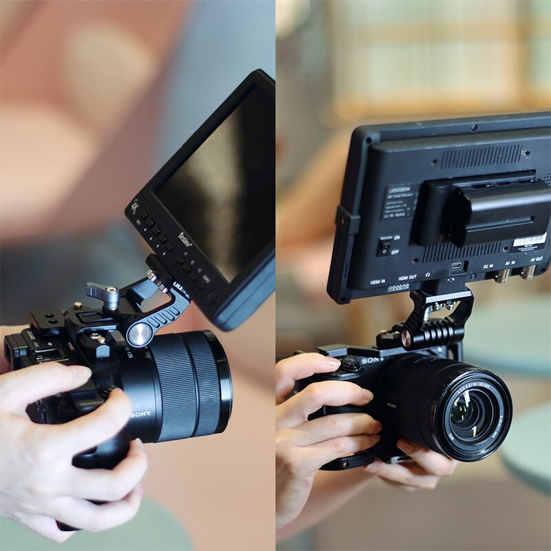 UURig R058 ARRI Locating Monitor Bracket Mount NATO Monitor Mount With 1/4 Screw Universal Adjustable DSLR Monitor Adapter