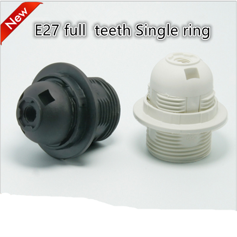 E27 led plastic lamphouder 10 stks/partij e27 edison schroef gloeilamp socket houder diy e27 socket base