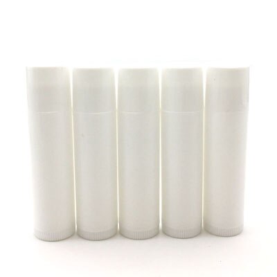 50Pcs Lege Cosmetische Chapstick Lip Gloss Buis Lippenstift Balsem Buis Met Caps Container Diy: White