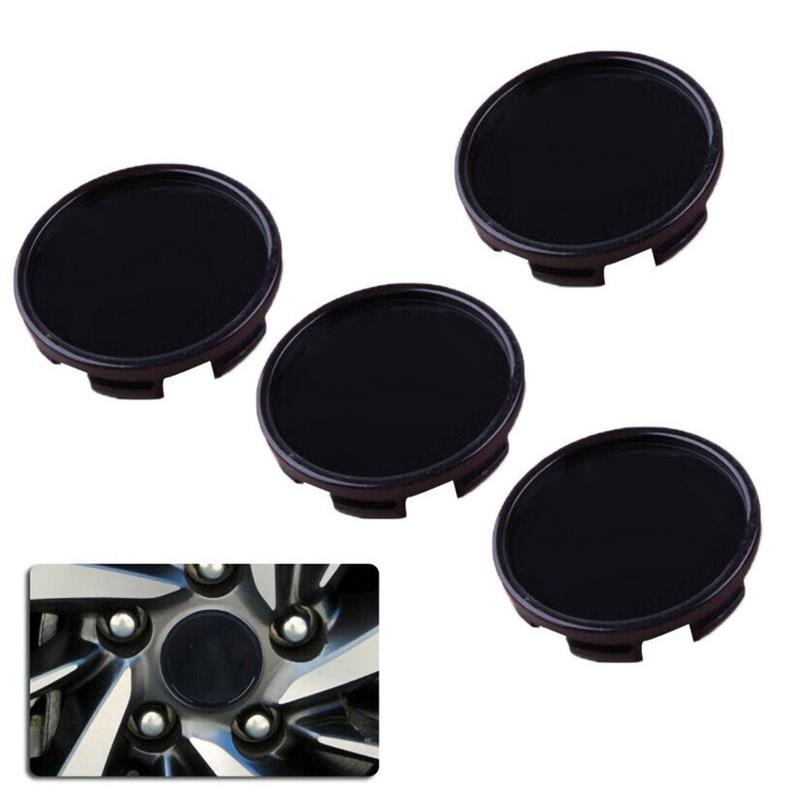 4 Stuks 58Mm Car Black Wheel Center Hub Caps Wheel Stofdicht Hub Cap