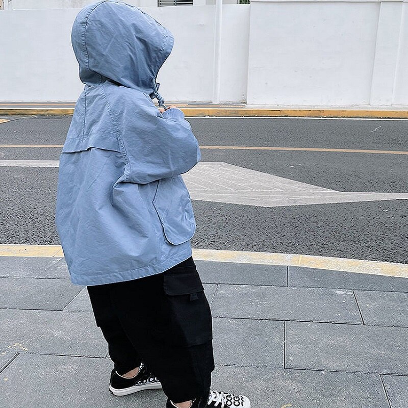 Jongens En Najaar Jas Nieuw Kids Hooded Windjack Kinderen Tops Jongen Baby Jongens Lente Jas Trend kleding