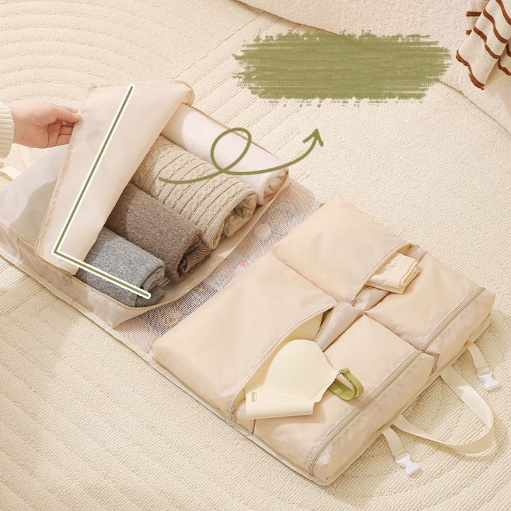 6 in 1/8 in 1 Travel Luggage Bag Hanging Large Capacity Luggage Storage Bag Moisture-proof Dustproof Foldable Storage Bag