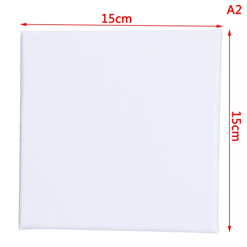 Blank White Mini Small Stretched Artist Canvas Art Board Oil Paint Board: A2