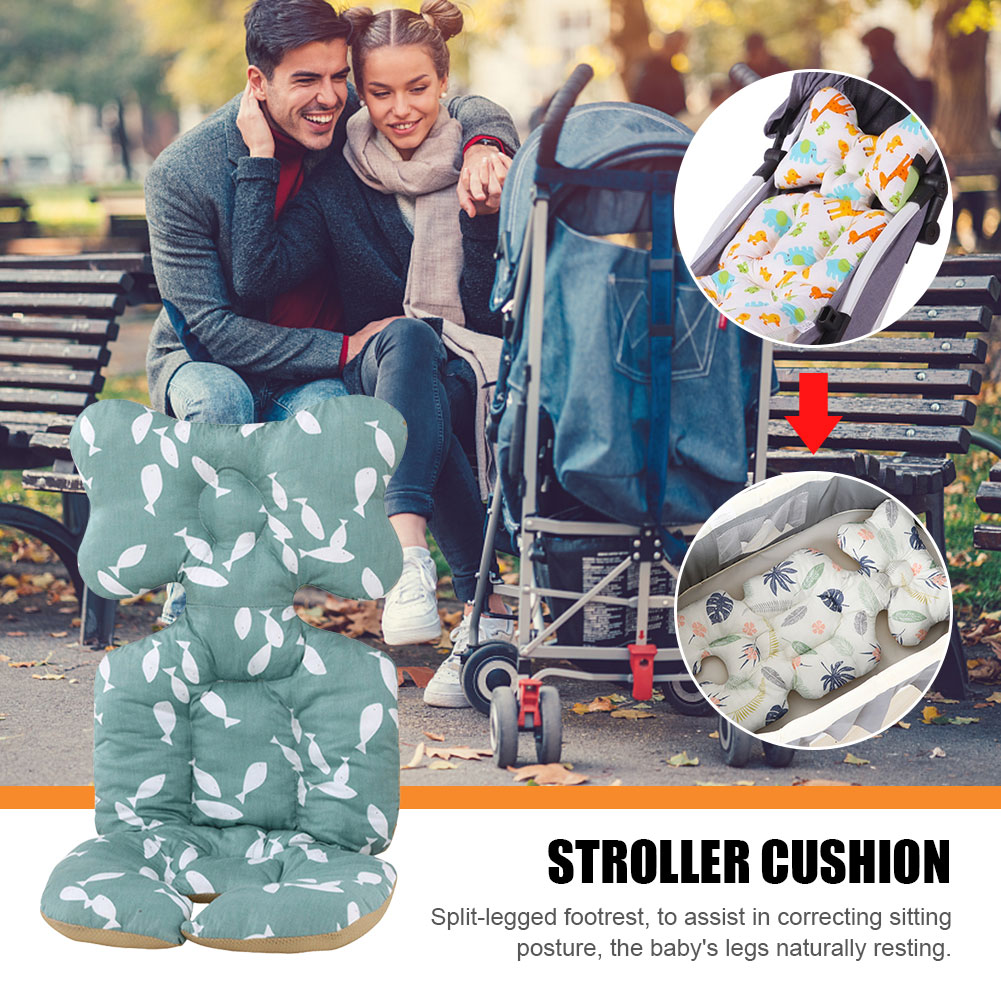 Baby Stroller Liner Baby Stroller Cotton Seat Cushion Infant Child Cart Mattress Mat Kids Carriage Pram Stroller Accessories