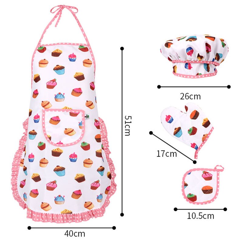 13Stck Komplette freundlicher Kochen und Backen einstellen mit Schürze Koch Hütte Handschuhe und Besteck freundlicher Koch einstellen