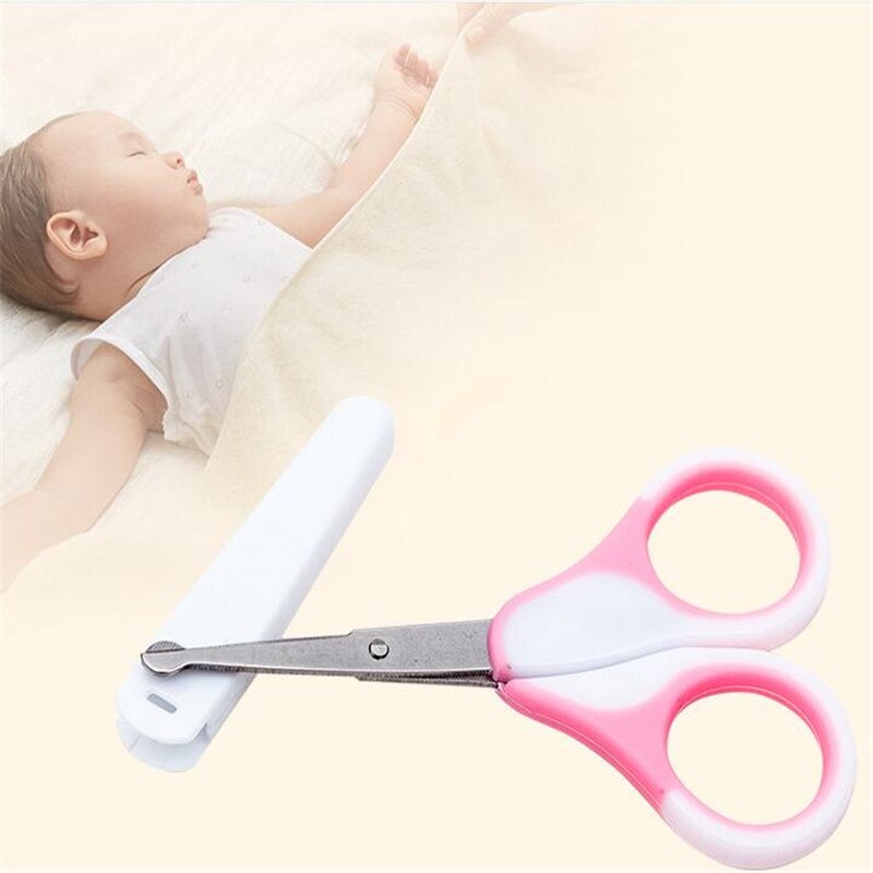 Solid Baby Nail Scissors Cover Newborn Safety Clipper Colourful Single Package Best For Baby