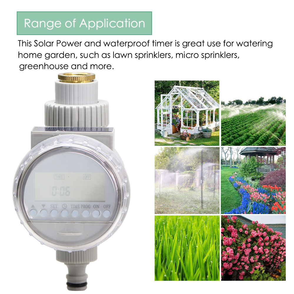 Solar Power Watering Timer Garden Irrigation Controller Mechanical Automatic Sprinkler Programmable Valve Drip Sprinkler Tools