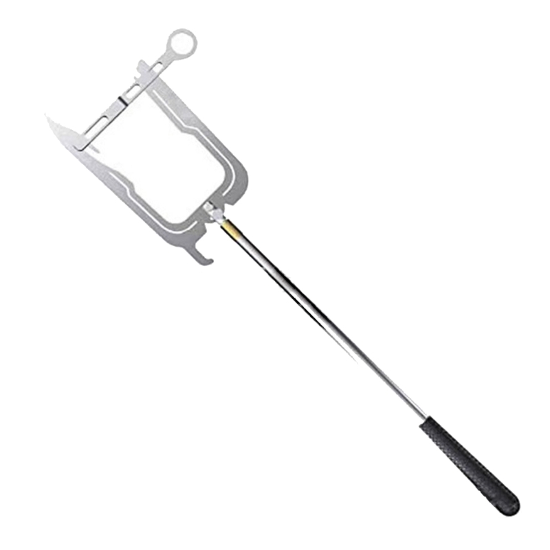Dock Locking Ring Port Terminal Link U Shaped Threader Yacht Boat Dock Hook Telescopic Threader Tool For Grabbing Gear Bags: Red