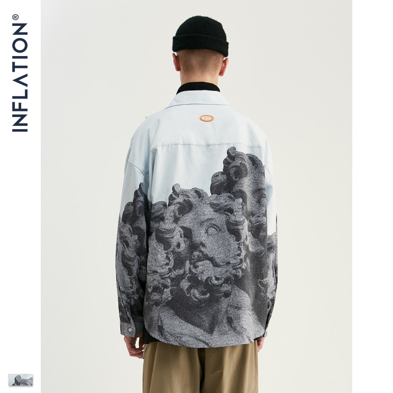 Inflatie Nieuwkomers Chinese Stijl Overhemd Mannen Modis Lange Mouwen Herfst Stijl Mannelijke Casual Shirts 92138W