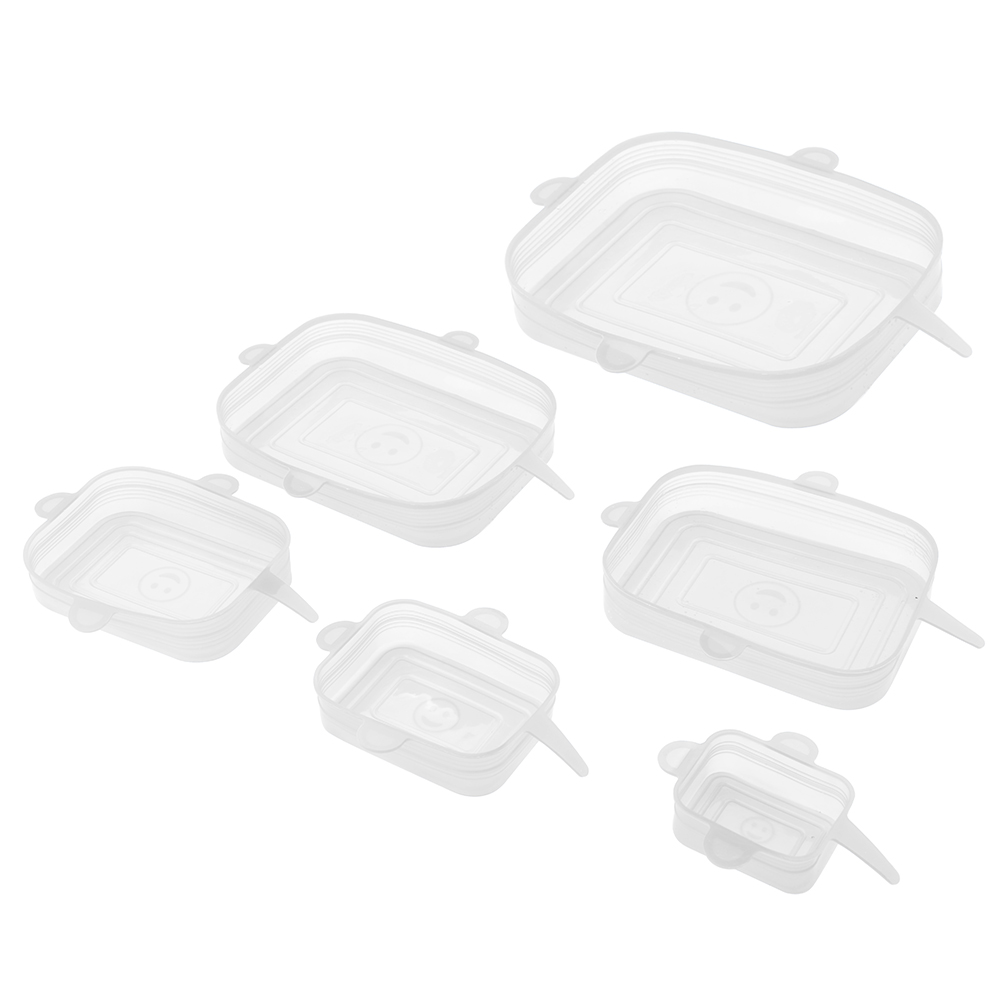 HILIFE 6 pièces réutilisable Silicone alimentaire joint emballage bol Pot couvercle Silicone Stretch couvercles gardant la nourriture couverture fraîche