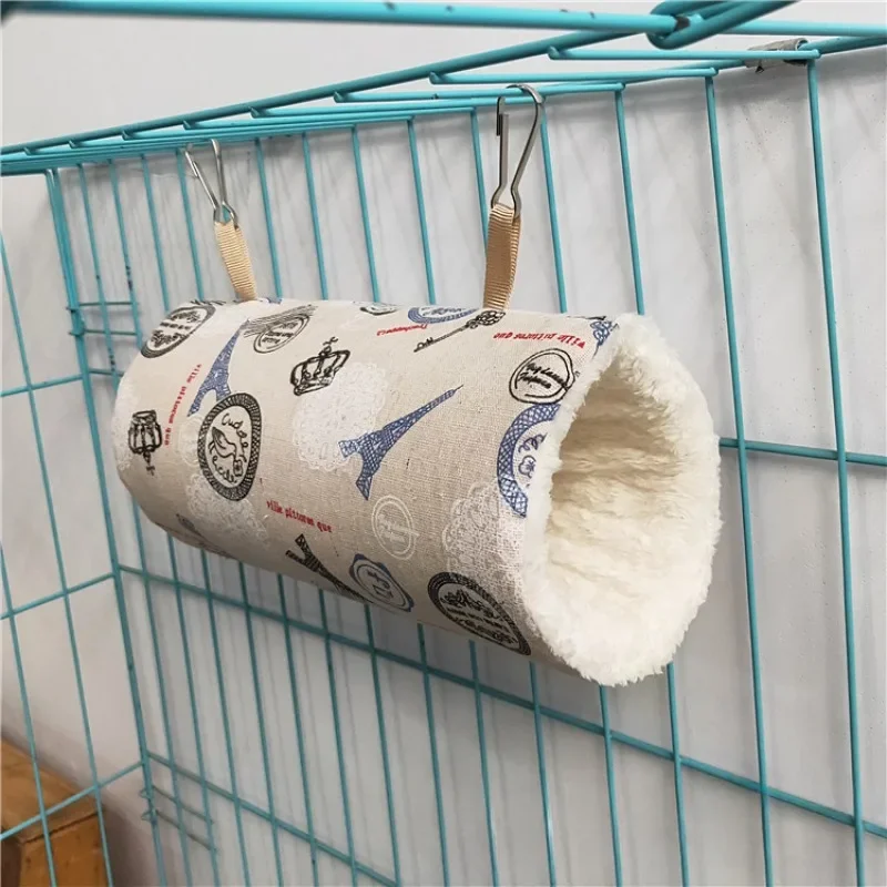 Hamster KäFeige Frettchen Tunnel Hängematte Für Ratte Warme Hamster Rohr Spielzeug Hängen Bett KäFeige Für Hamster Kaninchen Meerschweinchen Kleine Tiere