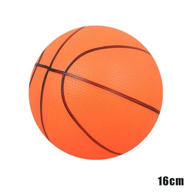 Oppblåsbar basketball hoppende ball innendørs / utendørs barneleker pvc 2 størrelser: 16cm