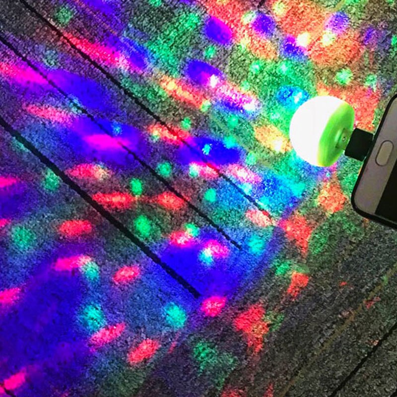 Mini luces de discoteca USB, Luz Portátil de en casa, CC de 5V, Led alimentada por USB, Bola de de escenario, iluminación de DJ, de Karaoke, Led de Navidad
