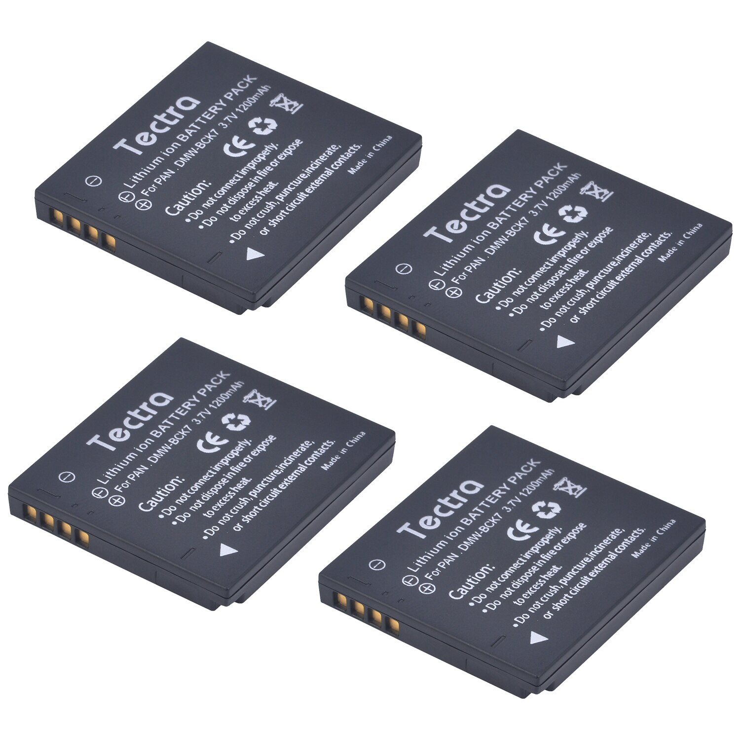 DMW-BCK7 Batterie + LED USB Chargeur pour DMW BCK7E BCK7PP NCA-YN101G Panasonic Lumix DMC-FH25 FH27 FP5 FP7 FS16 FS22 FS35 FS37 S1: 4 battery