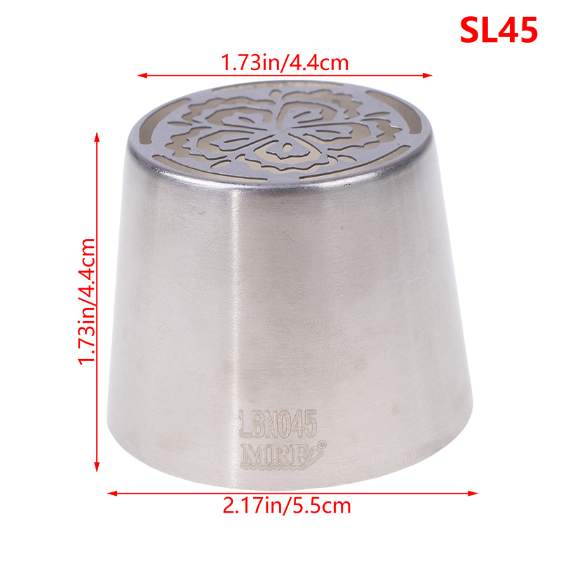1Pc Stainless Steel Russian Piping Tips Christmas Cake Icing Frosting Nozzles For Cupcake Decoration DIY Kitchen Baking Tool: Blue