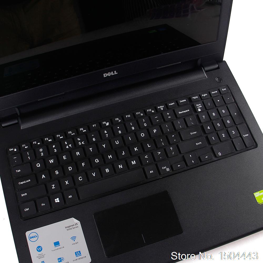 Laptop 15.6 17.3 Inch Keyboard Cover For Dell Inspiron 15 5000 Series 5570 7559 3552 5555 7567 7577 5570 5770 5755 5759: allblack