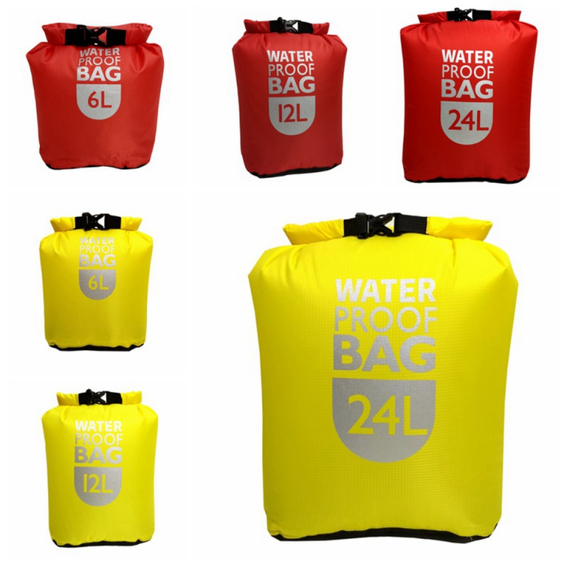 6L/12L/24L Waterproof Dry Bag Water Resistance Bag Pack Sack Swimming Rafting Kayaking River Floating Sailing Trekking Canoing