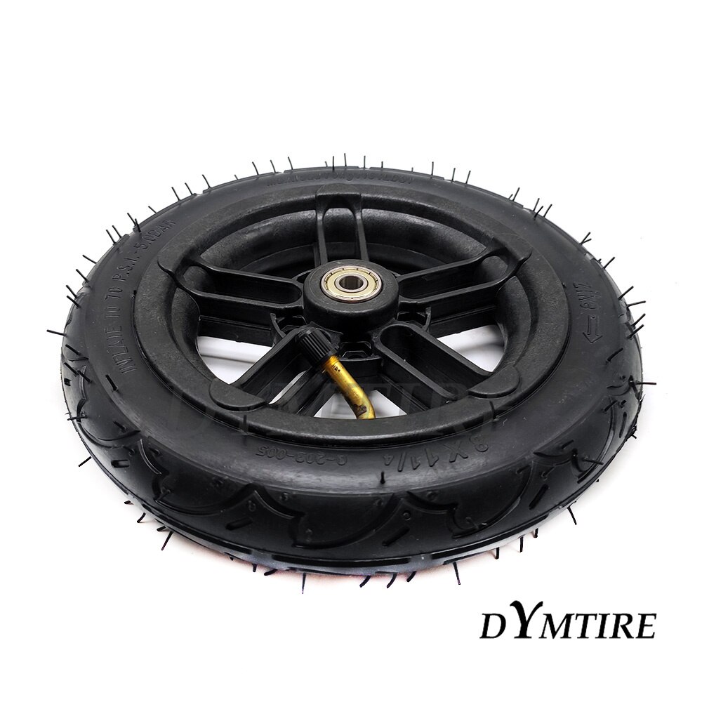 8X1 1/4 Wheel Pneumatic Tire with Plastic Rim for Folding Electric Scooter 8 Inch Inner and Outer Tyre Accessories