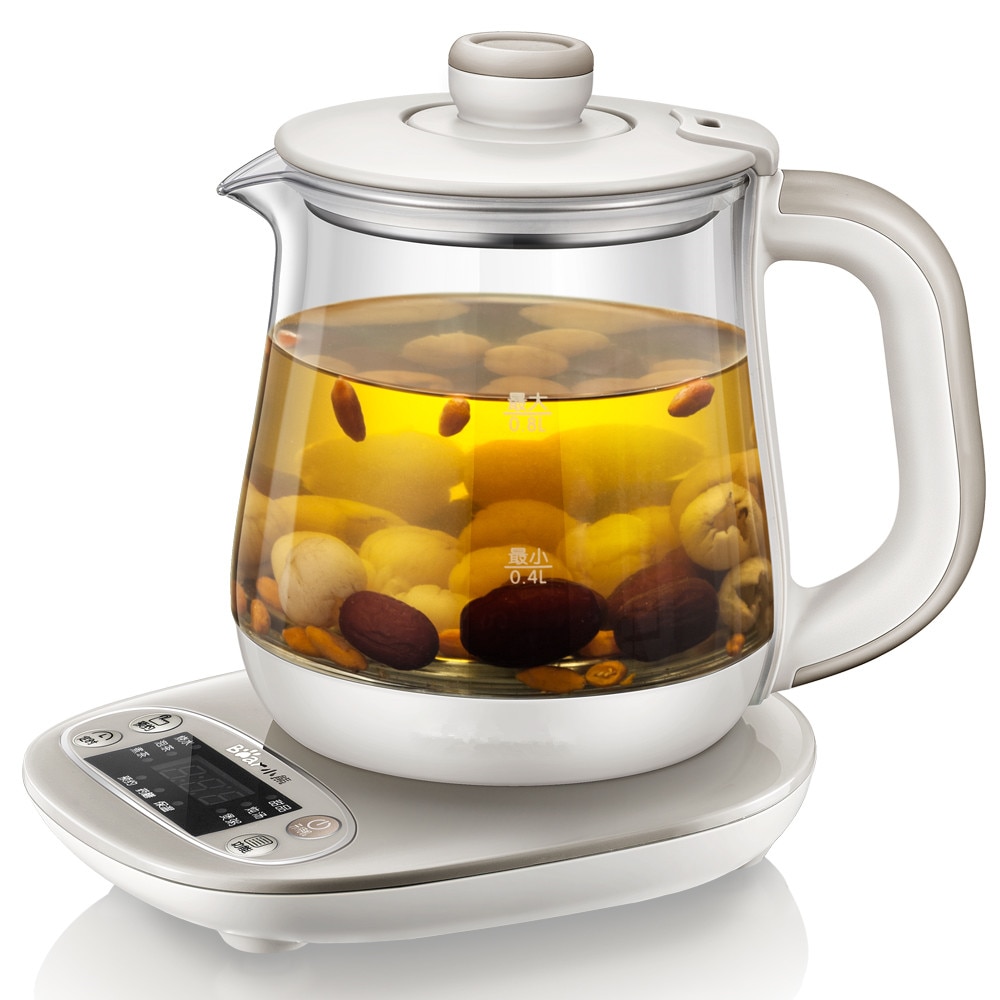 Dani Zhang 220V 400w Gray 0.8L Electric Kettle Underpan Heating Fully automatic thickened glass Health pot
