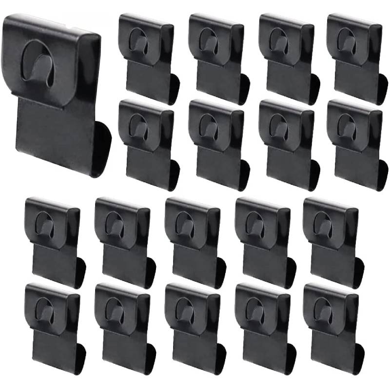 100Pcs 0.3Mm Dikke Fotolijst Opknoping Clips S Haken Back Board Fotowand Mount Album Kunstwerk Zaagtand Hanger voor 2-3Mm Board